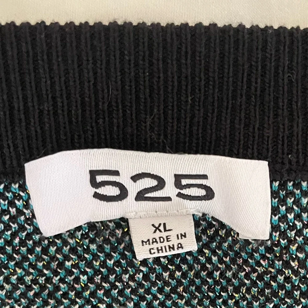 525 America Jungle Jacquard Crew Neck Sweater Moth Butterfly Star - Picture 5 of 6